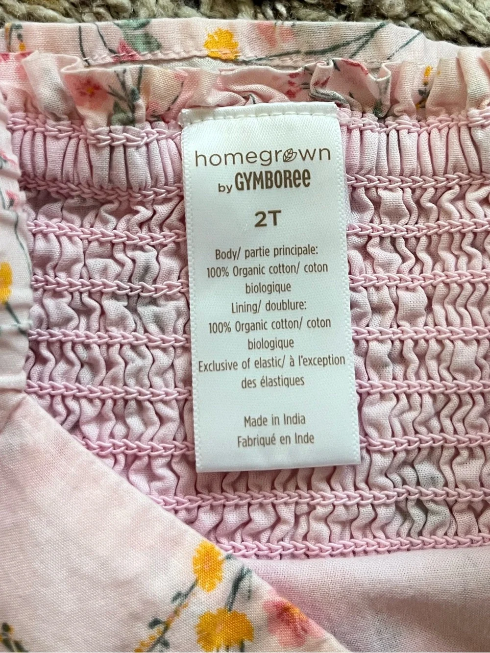 Homegrown by Gymboree Toddler Cap Sleeve Floral Dress